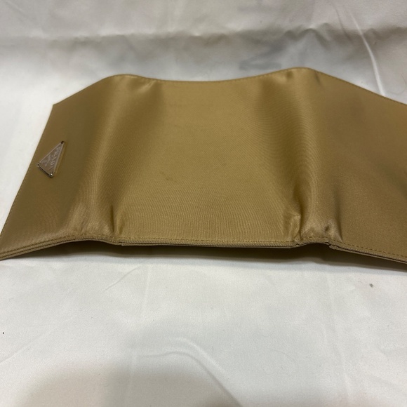 PRADA CAMMELLO NYLON TRIFOLD WALLET with box - Picture 8 of 11
